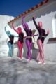 Four women dancing in zentai.jpg